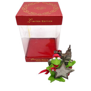 Lenox 2002 Kermit Frog-tographer Macy’s Parade Silverplate Ornament w/Box LN